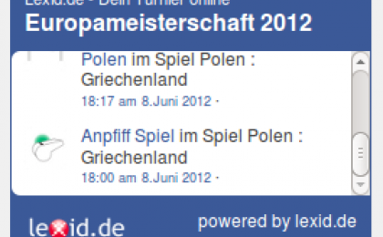 Liveticker zur Fußball-EM 2012